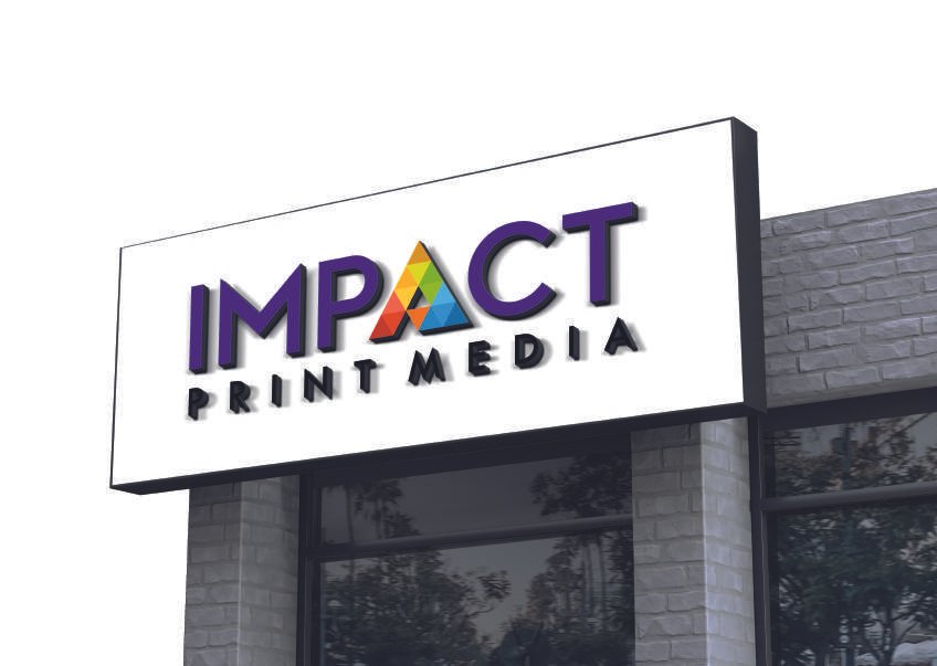 Impact Print Media storefront signage